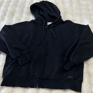 TNA Midnight Black Zip-Up Hoodie
